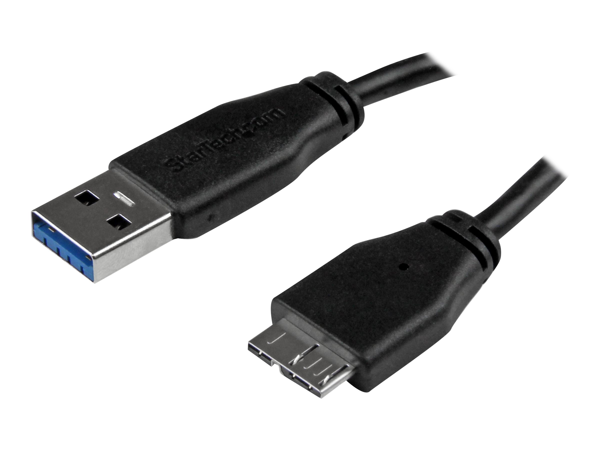 StarTech.com 1m schlankes SuperSpeed USB 3.0 A auf Micro B Kabel - St/St - USB 3.0 Anschlusskabel - USB-Kabel - Micro-USB Typ B (M) zu USB Typ A (M) - USB 3.0