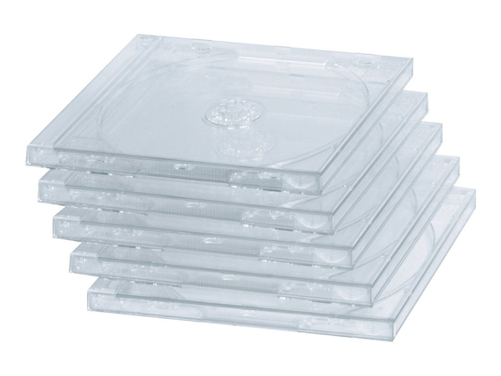 Hama CD-Hülle - Kapazität: 1 CD - durchsichtig (Packung mit 5), Ansicht 2
