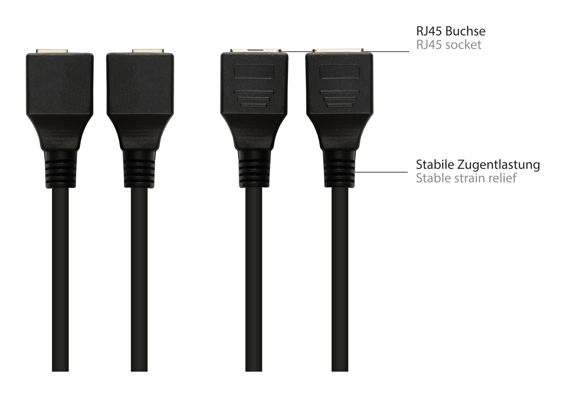 Good Connections Adapterkabel RJ45 an RS232 seriell - Kabel - Digital/Daten, Ansicht 2