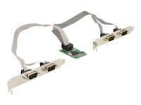 MiniPCIe I/O PCIe full size 4 x Serial RS-232 - Serieller Adapter - PCIe 1.1 Mini Card