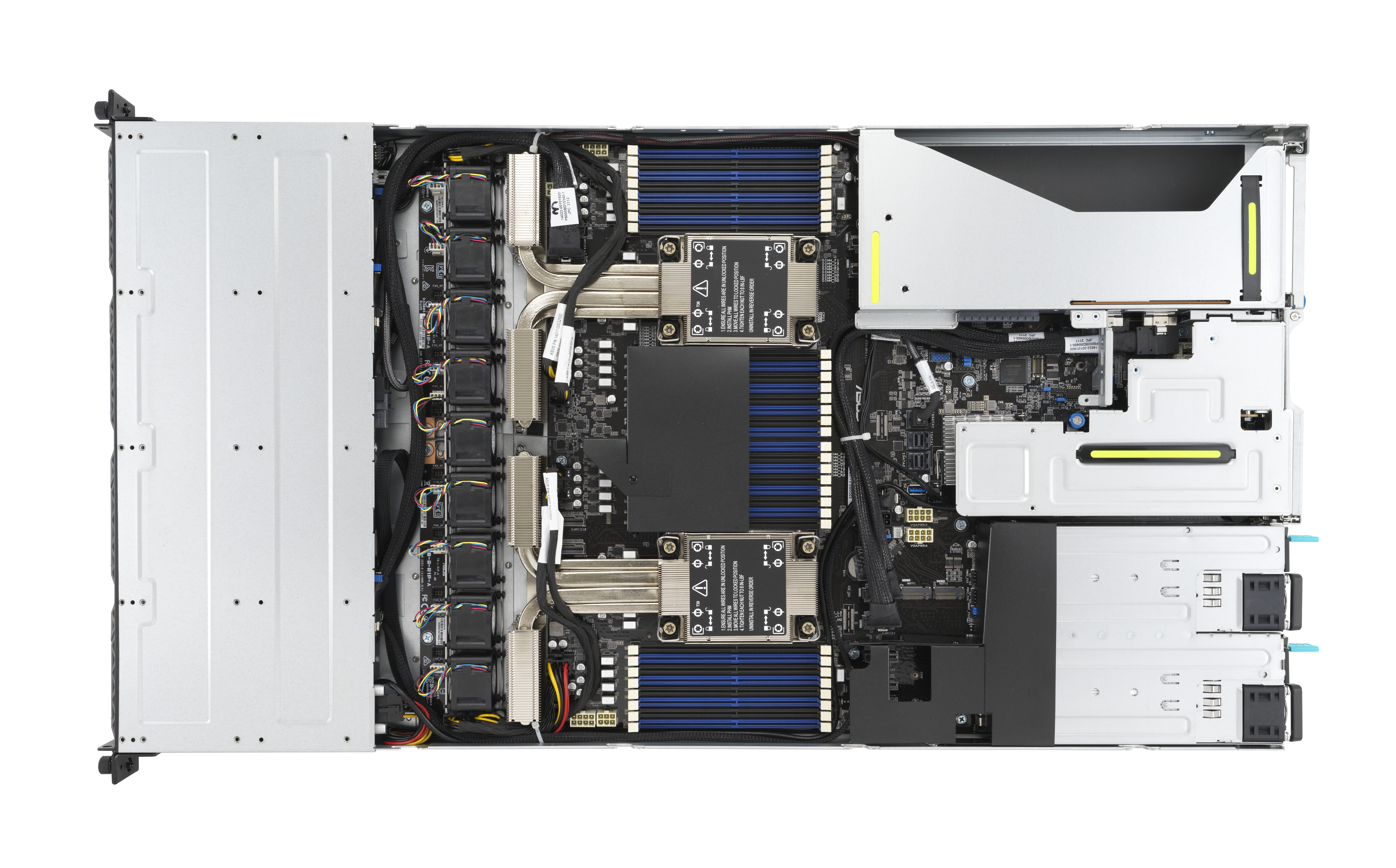 ASUS RS700-E10-RS4U - Server - Rack-Montage - 1U - zweiweg - keine CPU - RAM 0 GB - SATA/PCI Express - Hot-Swap 3.5, Ansicht 2