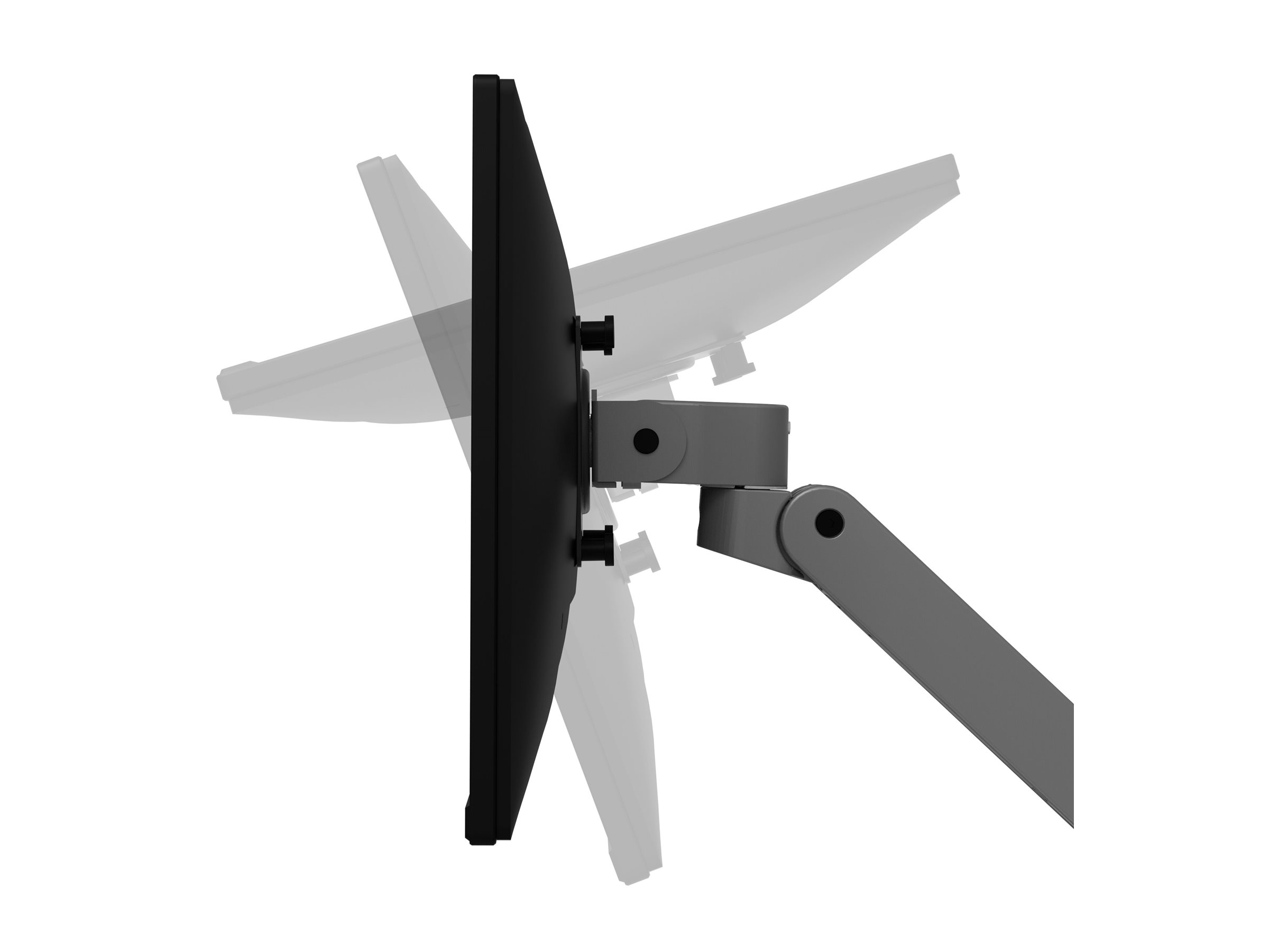 Ergotron LX Pro - Befestigungskit (Monitorarm) - modular - LCD-Display - Aluminium - Dunkelgrau - bis 86,4 cm (34 Zoll), Ansicht 4