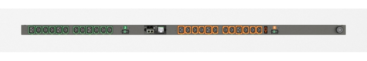 Geist Switched Outlet Level Monitoring MGU5MGB1-24PH63-3PS6B2A10-S - Stromverteilungseinheit (Rack - einbaufähig), Ansicht 2