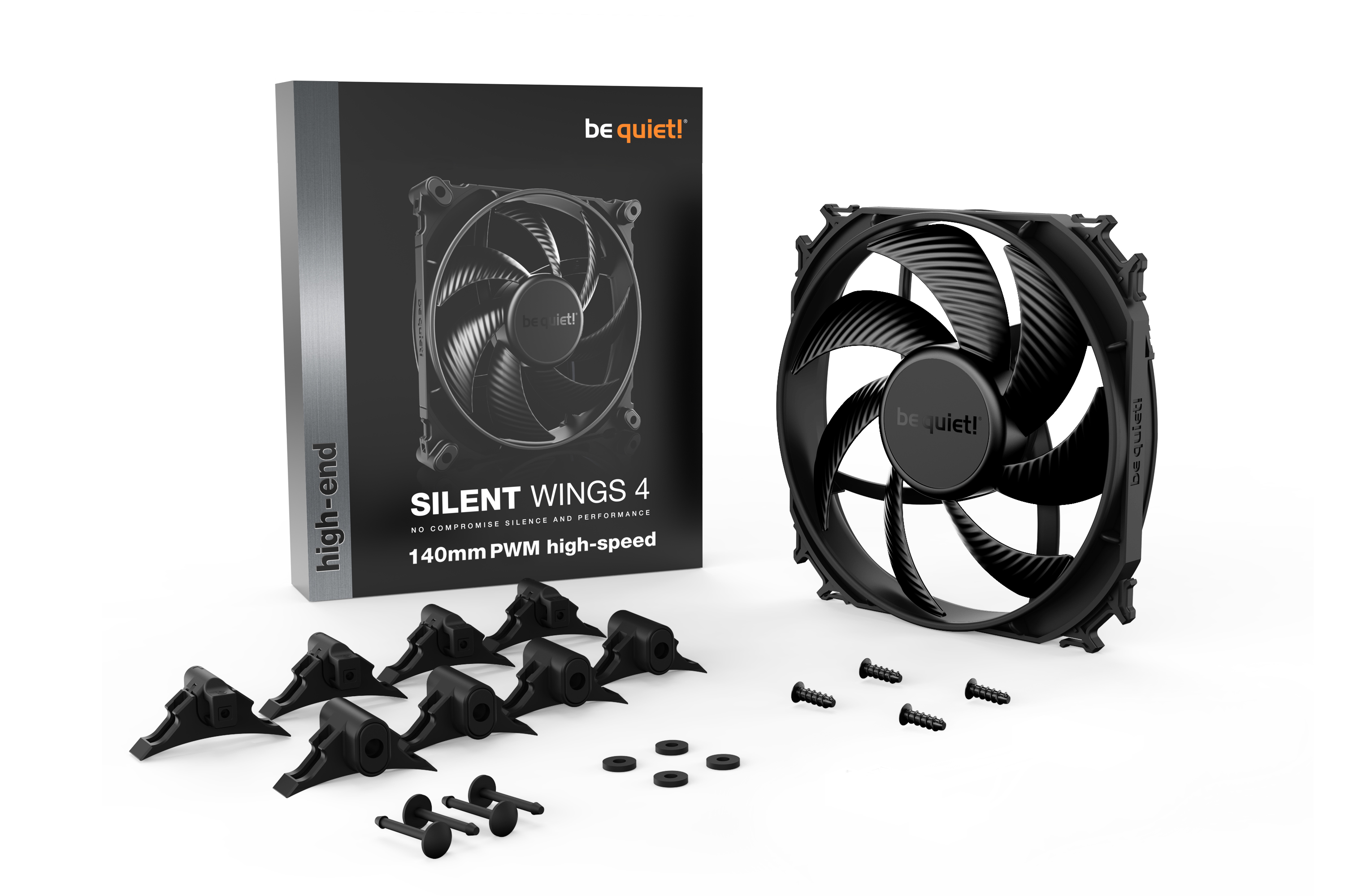 Be Quiet! Silent Wings 4 - Gehäuselüfter - PWM high-speed, Ansicht 3
