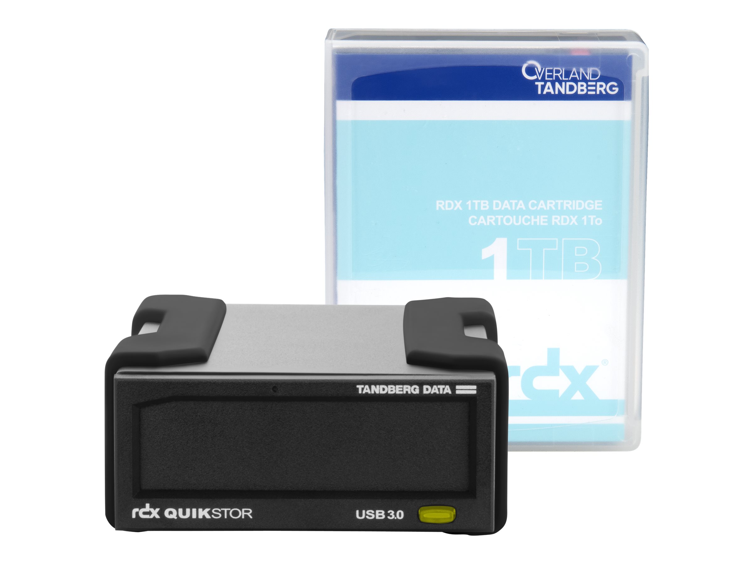 Overland Tandberg RDX QuikStor - Laufwerk - RDX Kartusche - SuperSpeed USB 3.0 - extern - mit Kartusche mit 1 TB