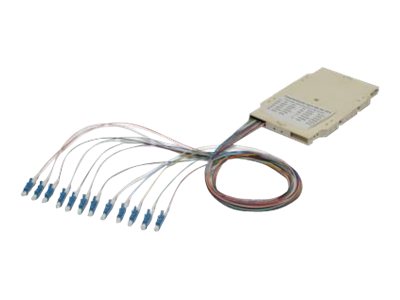 DIGITUS Spleißkassette mit 12 Pigtails, vormontiert, LC, OS2