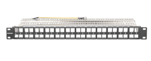 Intellinet 48-Port Patchpanel geschirmt und unbestückt 1 HE - Zubehör Stromversorgung - 0,48 m, Ansicht 4