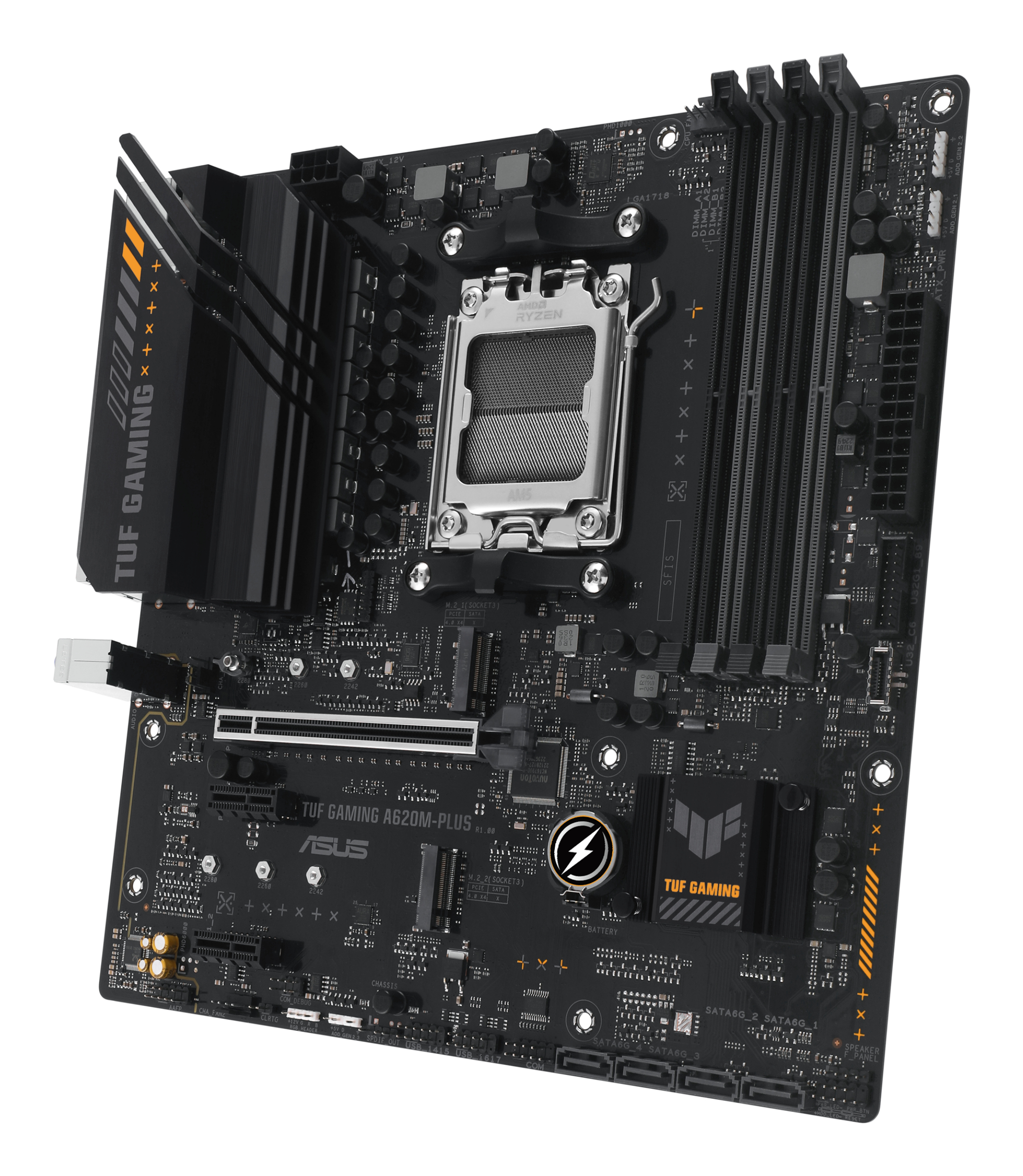ASUS TUF GAMING A620M-PLUS - Motherboard - micro ATX - Socket AM5 - AMD A620 Chipsatz, Ansicht 3