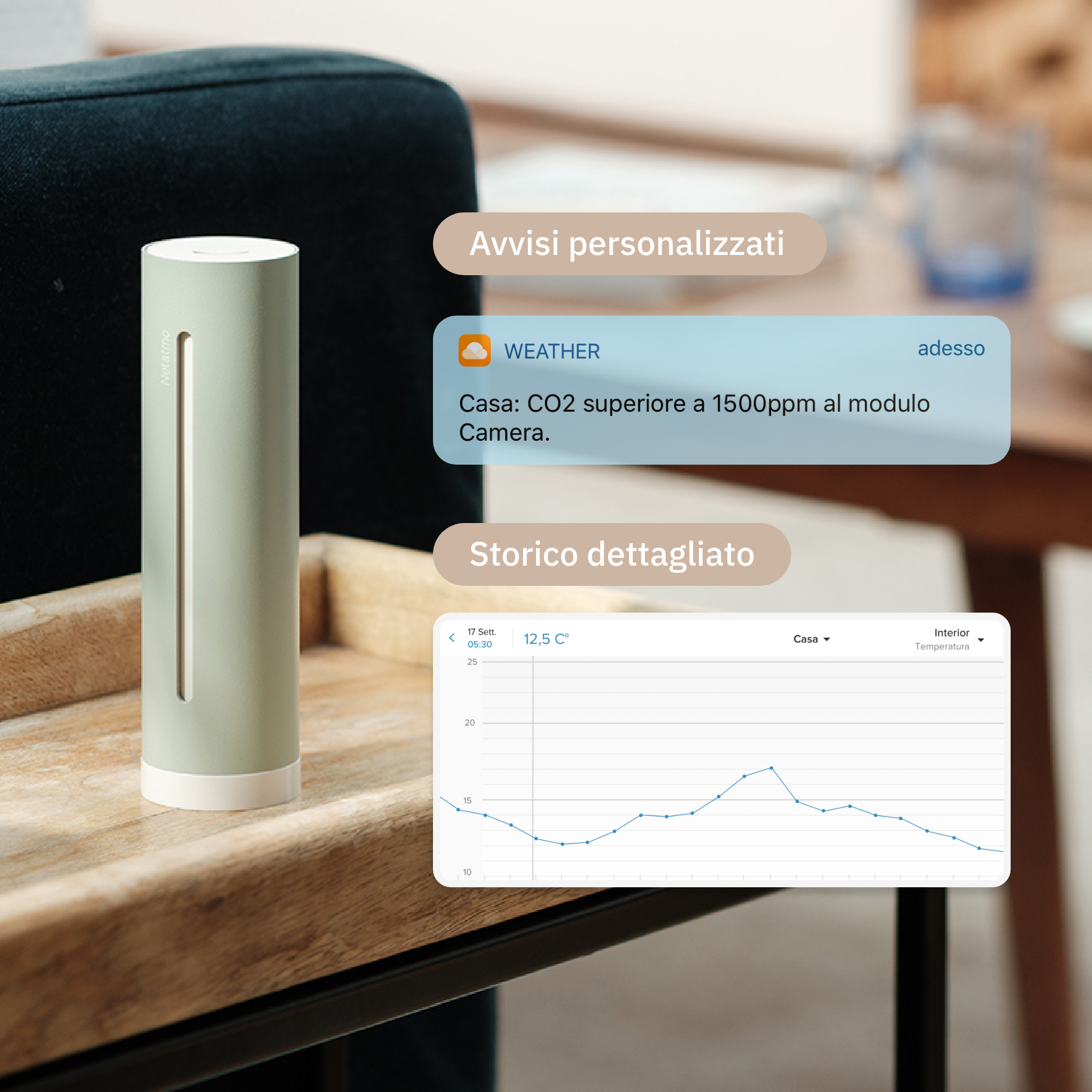 Netatmo Zusätzliches Smartes Innenmodul Mint, Ansicht 3