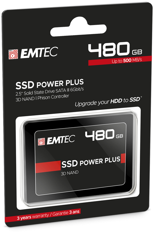 EMTEC X150 Power Plus 3D NAND - 480 GB SSD - intern - 2.5 (6.4 cm), Ansicht 4