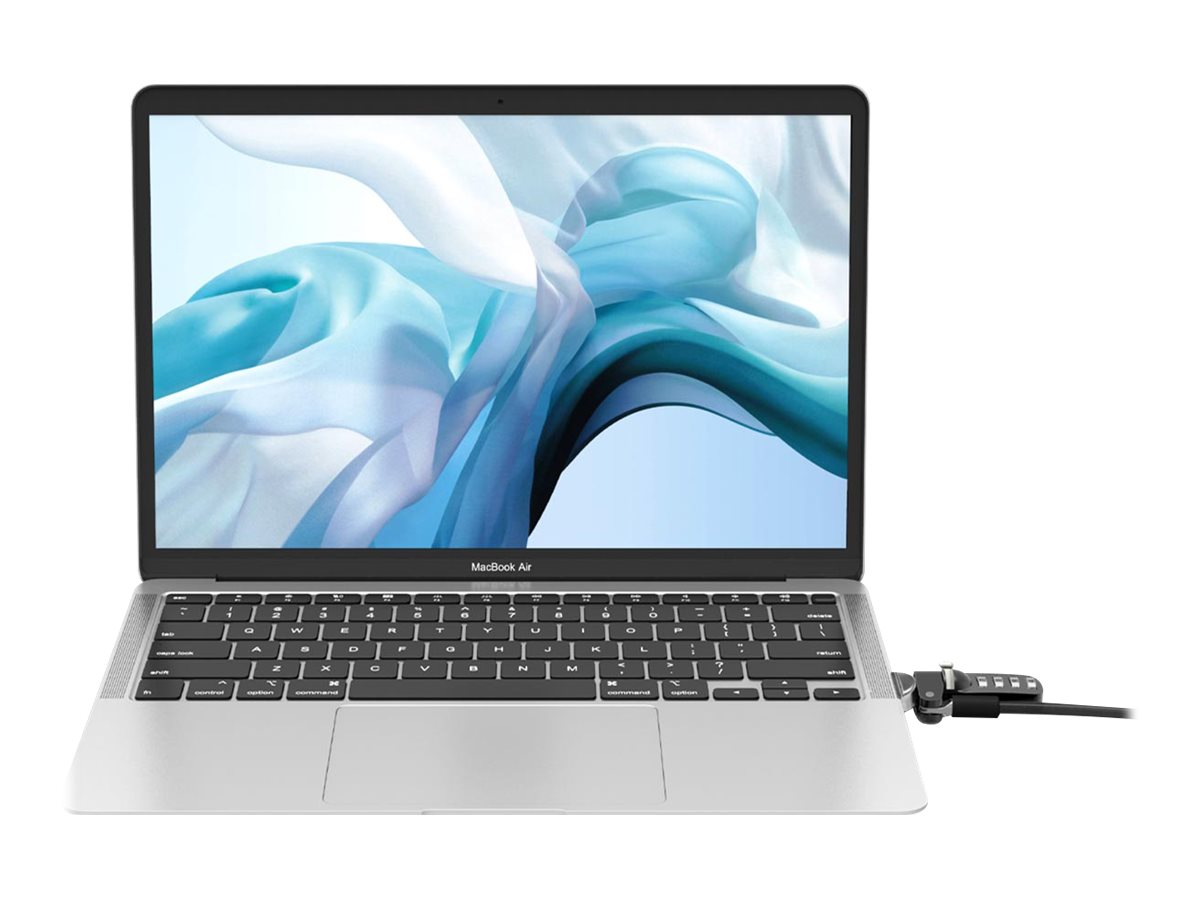 Compulocks MacBook Air 13-inch Cable Lock Adapter With Combination Cable Lock 2017 to 2019 - Sicherheitsschlossadapter - für Apple MacBook Air (Ende 2018 Mitte 2017 Mitte 2019)