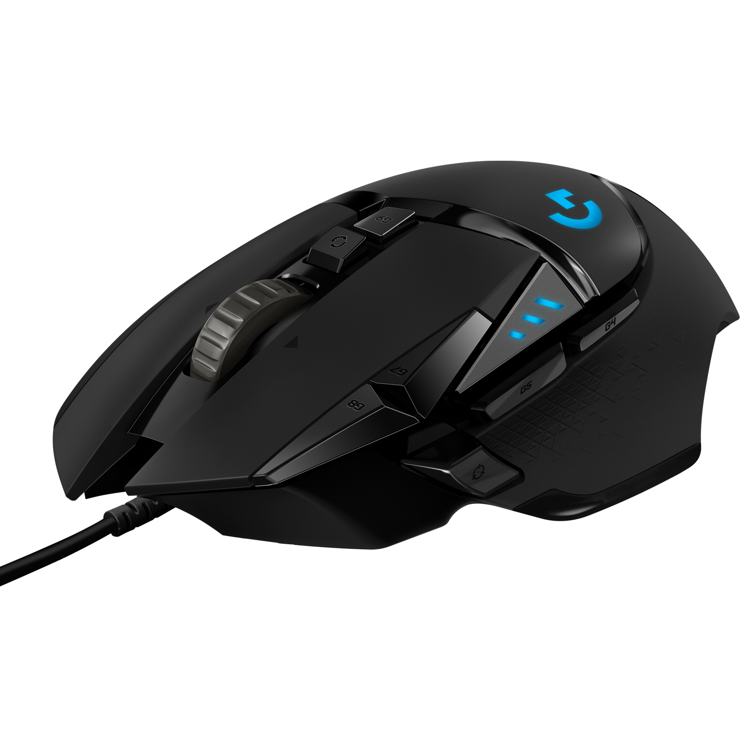 Logitech G G502 Hero, rechts, Optisch, USB Typ-A, 25600 DPI, 1 ms, Schwarz