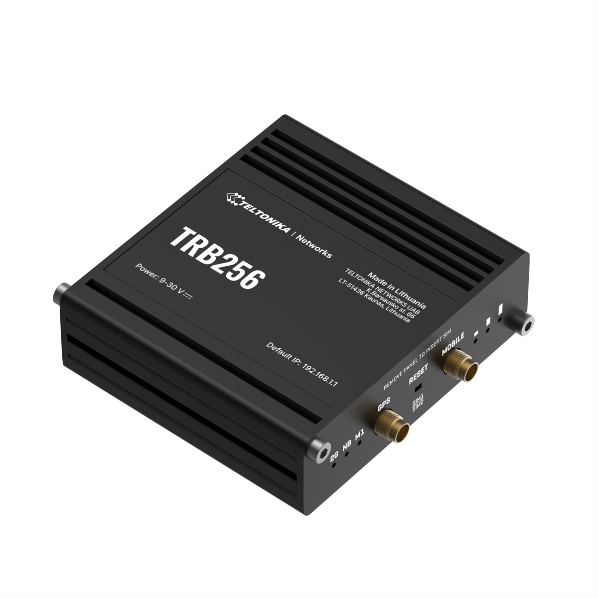 Teltonika TRB256 - Gateway - 100Mb LAN, BACnet, RS-485, Modbus, DNP3, RS-232, Ansicht 2
