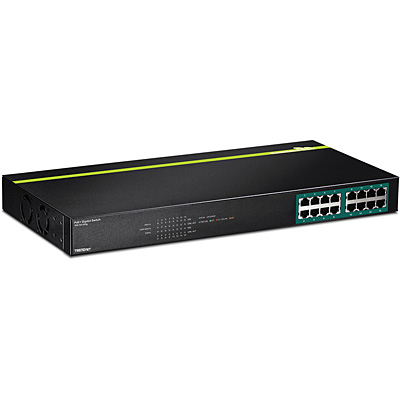 TRENDnet TPE TG160G - Switch - 16 x 10/100/1000 (PoE+), Ansicht 2