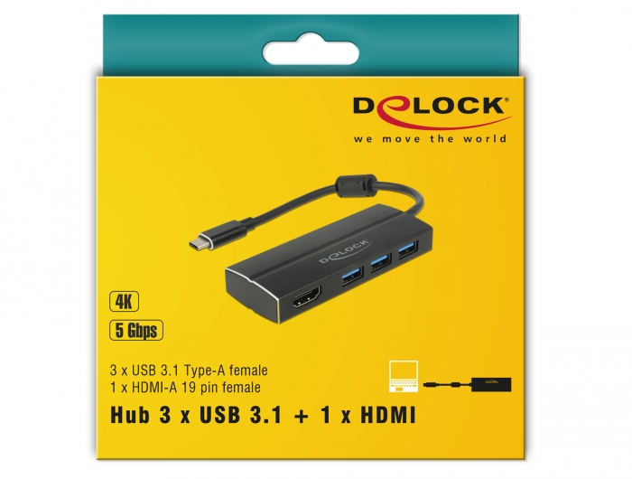 Delock Retail Pack - Dockingstation - USB-C 3.1 / Thunderbolt 3, Ansicht 2