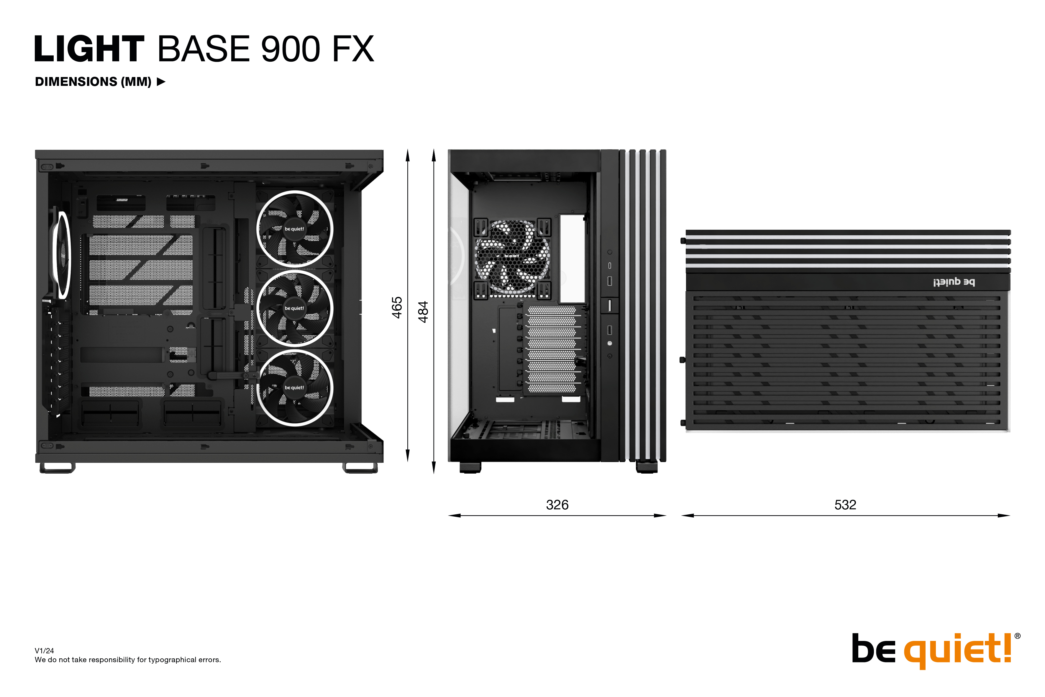 Be Quiet! Light Base 900 FX black, Ansicht 2