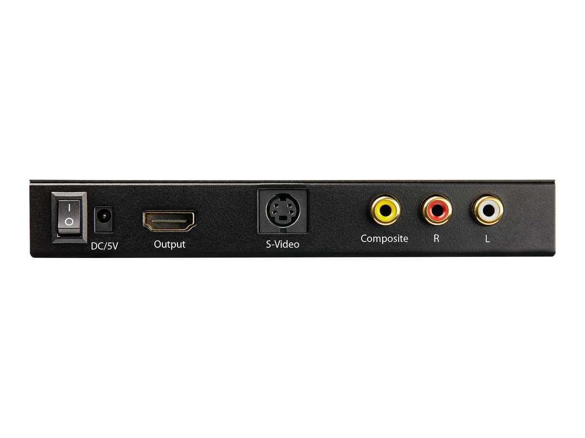 StarTech.com VID2HDCON2 S-Video oder Composite zu HDMI Konverter mit Audio  (720p  NTSC & PAL HDMI Upscaler Mac & Windows)