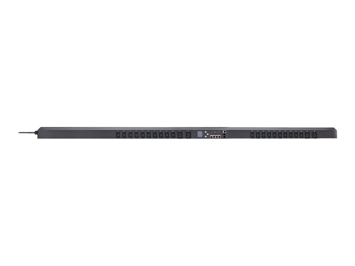 DIGITUS Smart - Steckdosenleiste (Rack - einbaufähig) - Eingangsüberwachung - Wechselstrom 230 V - 3600 VA - 1-phasig - Ethernet 10/100, serial - Eingabe, Eingang IEC 60309 16A - Ausgangsanschlüsse: 24 (4 x IEC 60320 C19, 20 x IEC 60320 C13)