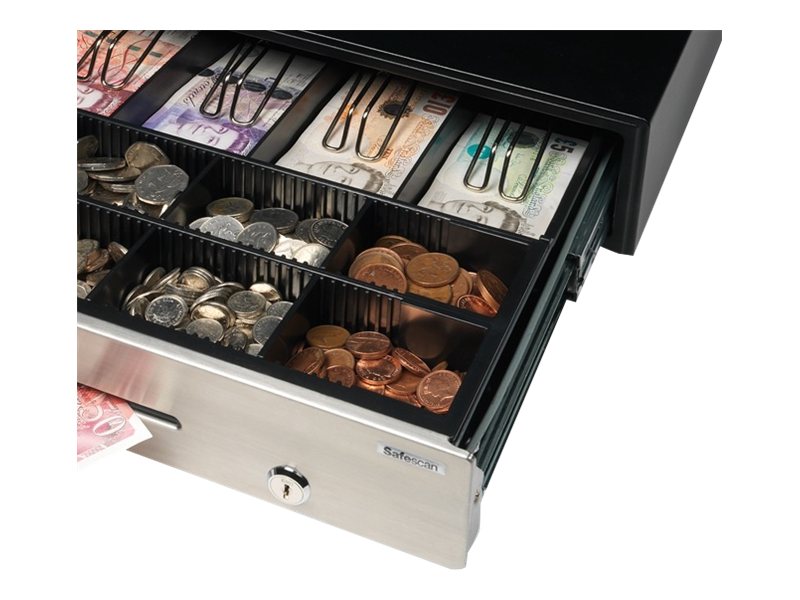 Safescan HD-4141S - Cash Drawer - Schwarz, Silber, Ansicht 3
