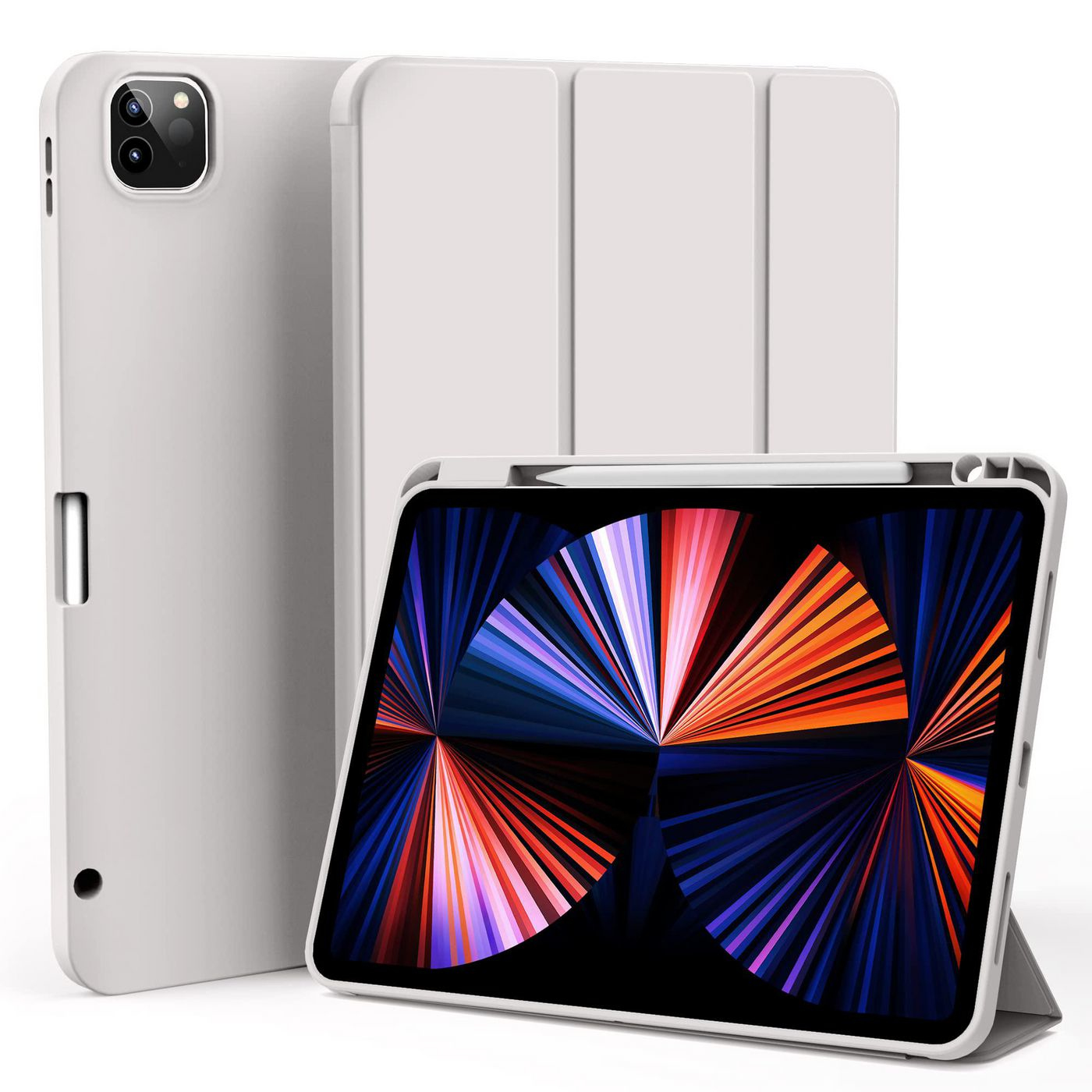 eSTUFF Miami - Flip-Hülle für Tablet - Polyurethan-Kunstleder, Thermoplastisches Polyurethan (TPU), Ansicht 2