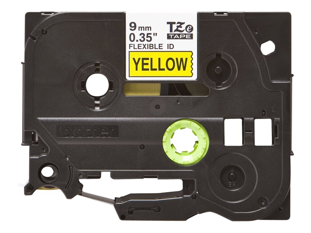 Brother TZe-FX621 - Schwarz auf Gelb - Rolle (0,9 cm x 8 m), Ansicht 3