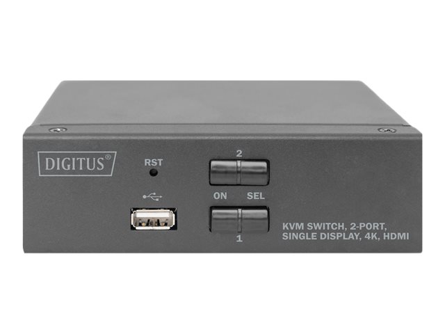 DIGITUS KVM-Switch, 2-Port, Single-Display, 4K, HDMI®