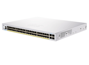 Cisco CBS350-48FP-4G-EU, Managed, L2/L3, Gigabit Ethernet (10/100/1000), Rack-Einbau