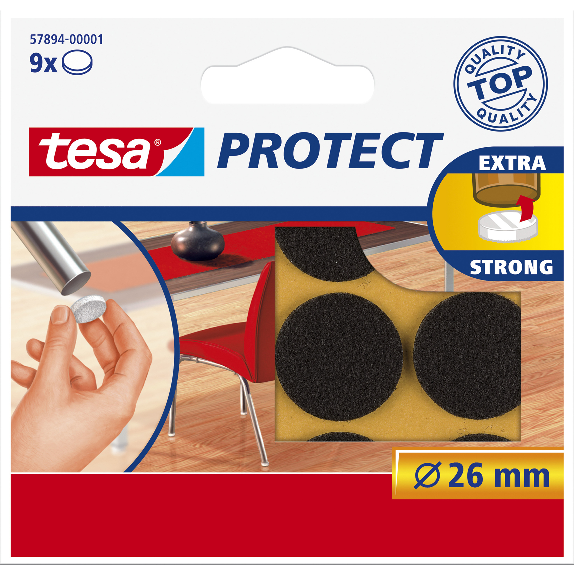 Tesa Protect - Braun - Rund - 2,6 cm - 9 Stück(e)
