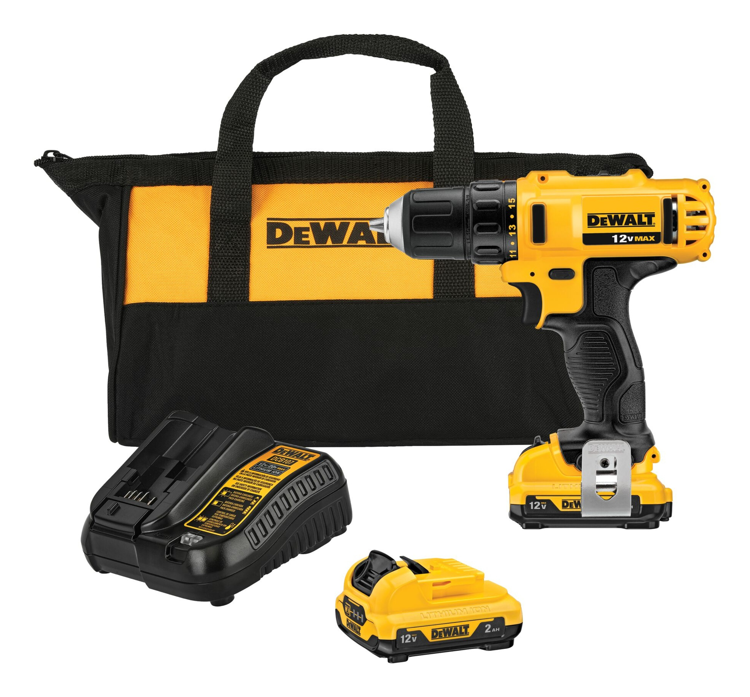 DeWalt DCD710D2 Akku-Bohrschrauber inkl. Koffer + 2 Akkus 2.0Ah, Ansicht 4