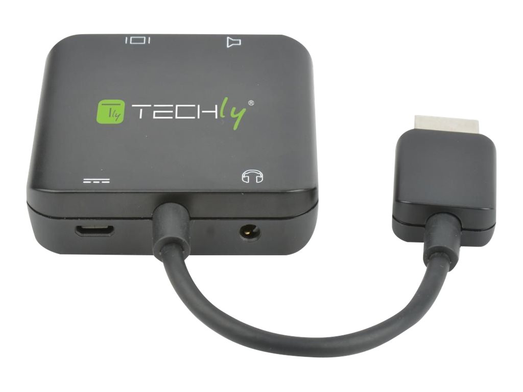 Techly Video- / Audio-Adapter - HDMI männlich zu Stereo Mini-Klinkenstecker, TOSLINK, HDMI, Micro-USB Typ B weiblich, Ansicht 2