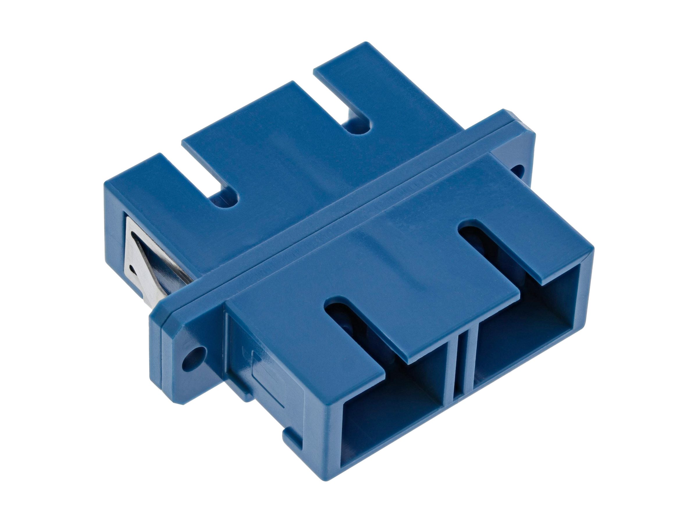 InLine LWL Kupplung - Duplex SCSC - singlemode - blau - Keramik-Hülse - zum Einbau