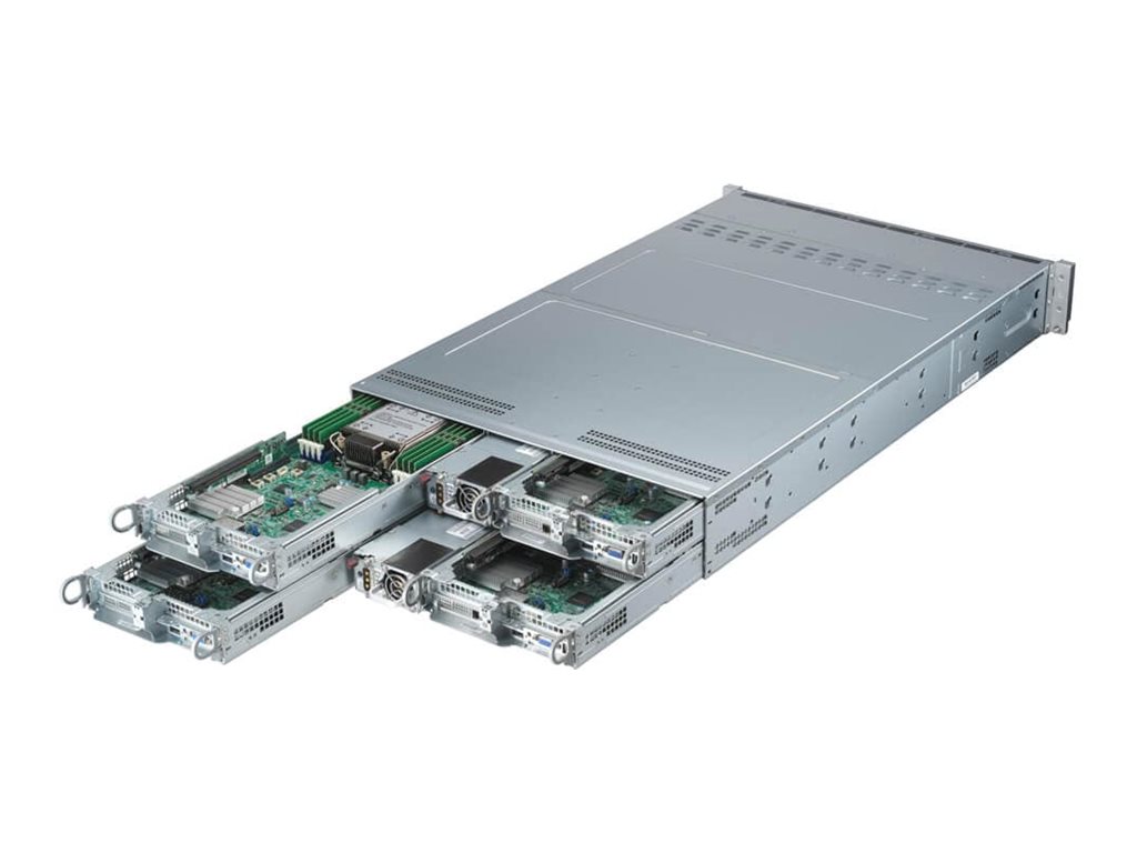 Supermicro IoT SuperServer 211TP-HPTRD - 4 Knoten - Cluster - Rack-Montage - 2U - zweiweg - keine CPU - RAM 0 GB 6.4 cm (2.5)