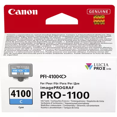 Canon PFI-4100 C - 80 ml - Cyan - original - Hängebox, Ansicht 2