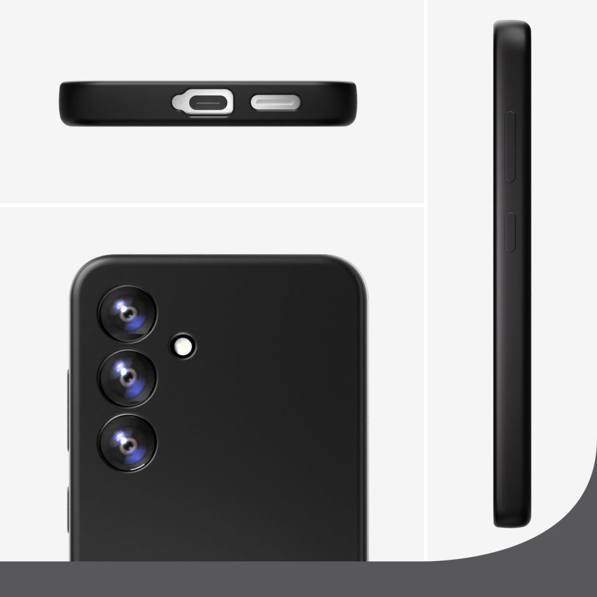 4smarts Silicone Case Cupertino Samsung Galaxy A56 schwarz, Ansicht 2