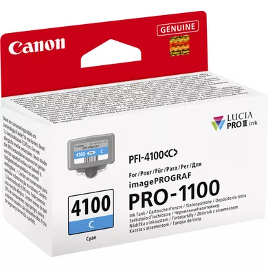 Canon PFI-4100 C - 80 ml - Cyan - original - Hängebox, Ansicht 3