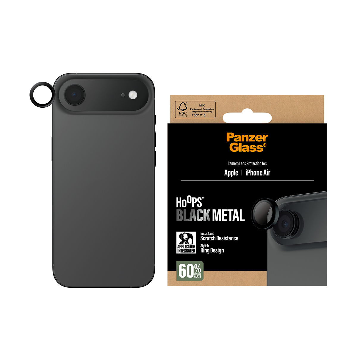 PanzerGlass Hoops black iPhone Air, Ansicht 3
