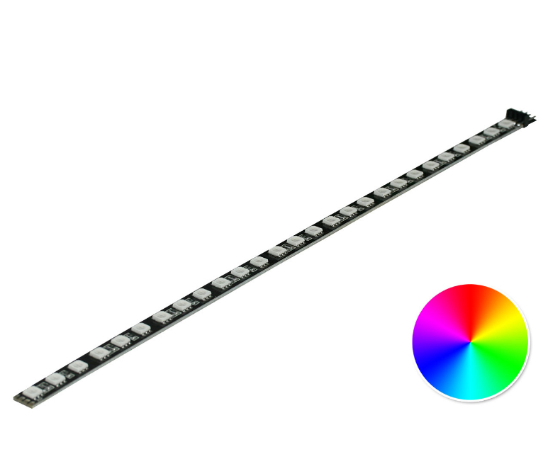Nanoxia NRLED30RGB - Indoor/Outdoor - Umgebung - Schwarz - Variabel - 27 Glühbirne(n) - LED