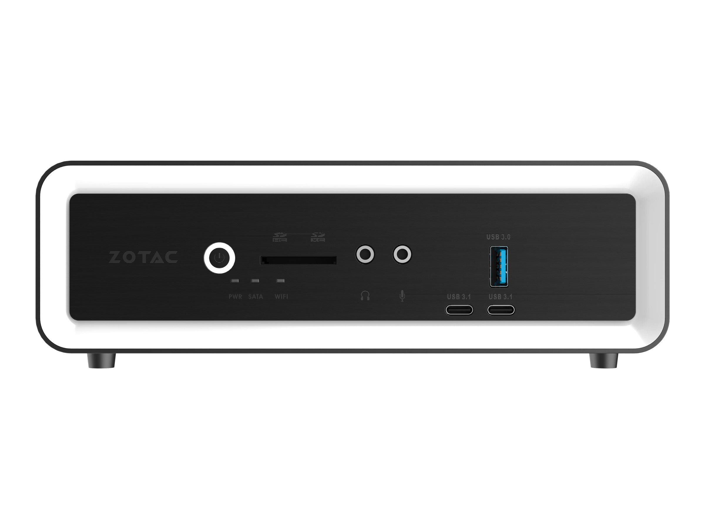 ZOTAC ZBOX C Series CI662 nano - Barebone - Mini-PC - 1 x Core i7 10510U / 1.8 GHz - RAM 0 GB - UHD Graphics