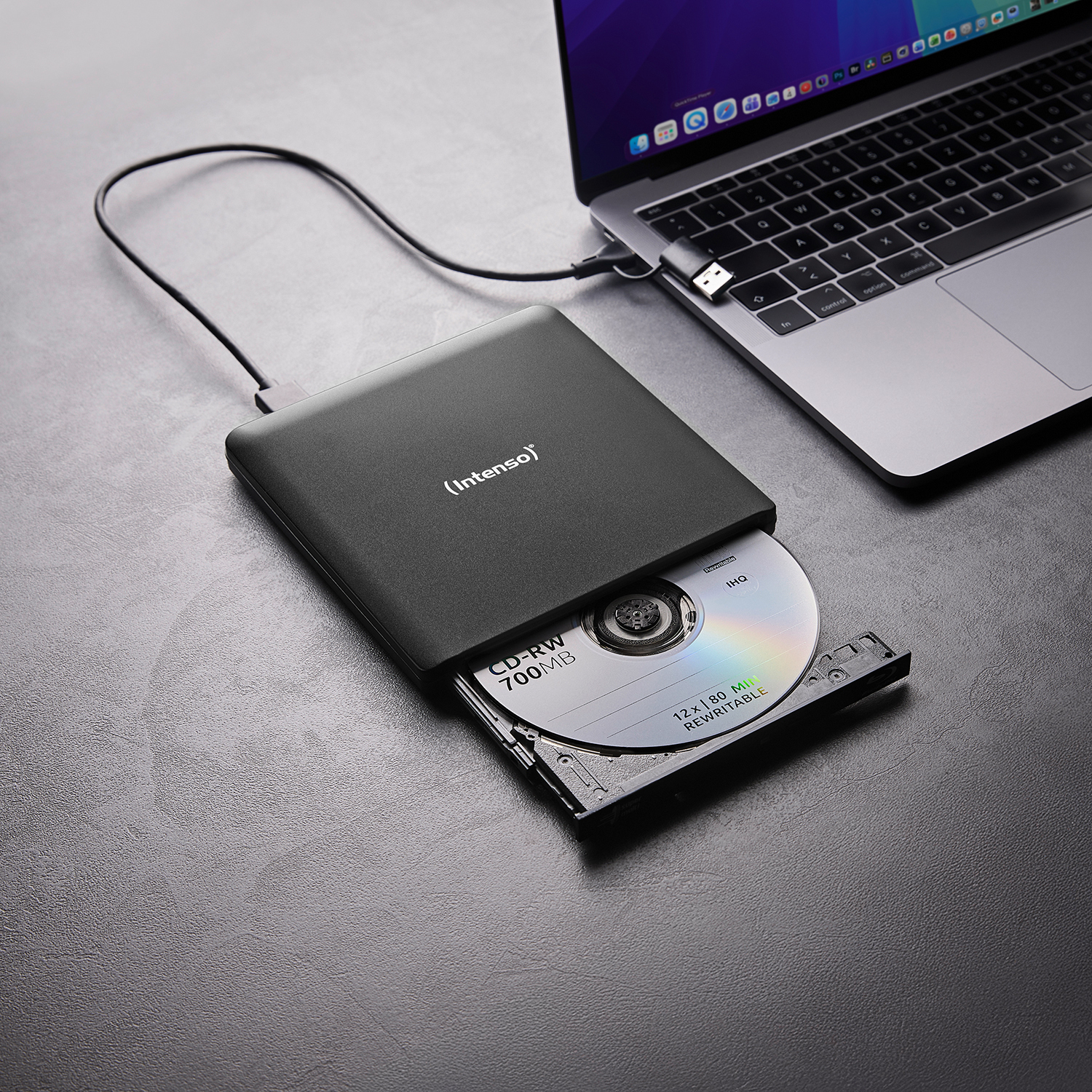 Intenso Writer Blu-ray EOD 500BD USB 3.2 Gen1 black, Ansicht 3