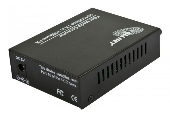 ALLNET ALL-MC107-ST-MM 100Mbit/s Multi-Modus Schwarz Netzwerk Medienkonverter, Ansicht 2