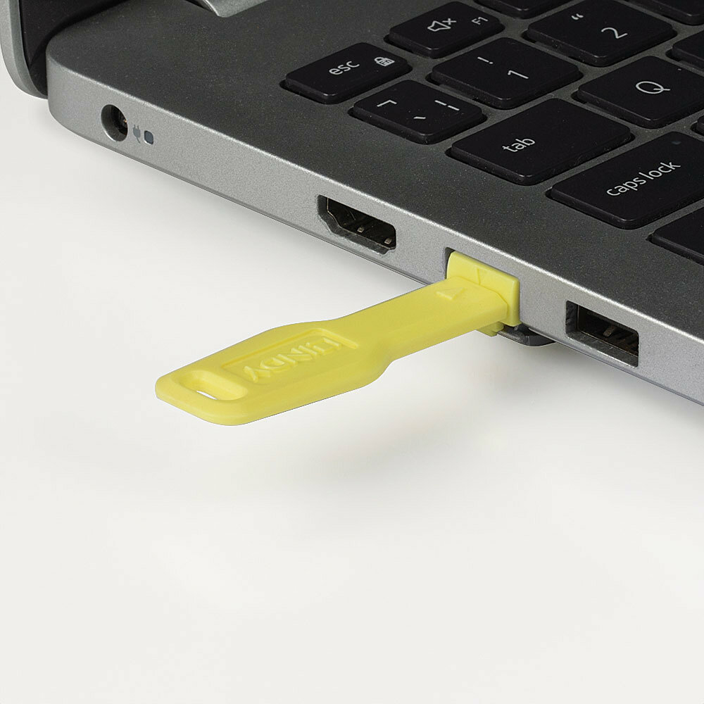 Lindy LAN-Portblocker-Schlüssel - Gelb, Ansicht 3