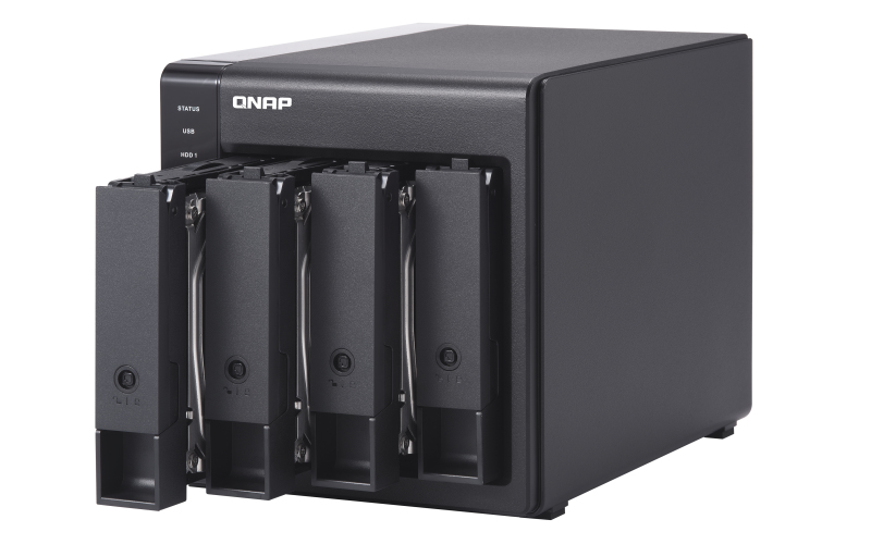 QNAP TR-004 - Festplatten-Array - 0 TB - 4 Schächte (SATA-300), Ansicht 2