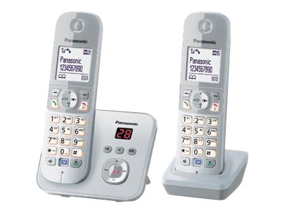 Panasonic KX-TG6822 - Schnurlostelefon - Anrufbeantworter mit Rufnummernanzeige