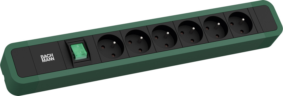 Bachmann PRIMO 2 6xUTE 350.2221xSchalter 2 0m CEE7/7 RAL6028, Ansicht 2