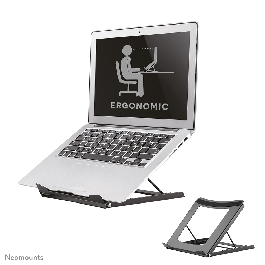 Neomounts Notebook &amp; Tablet Ständer, Laptop-Ständer, Schwarz, Stahl, 25,4 cm (10&quot;), 40,6 cm (16&quot;), 5 kg