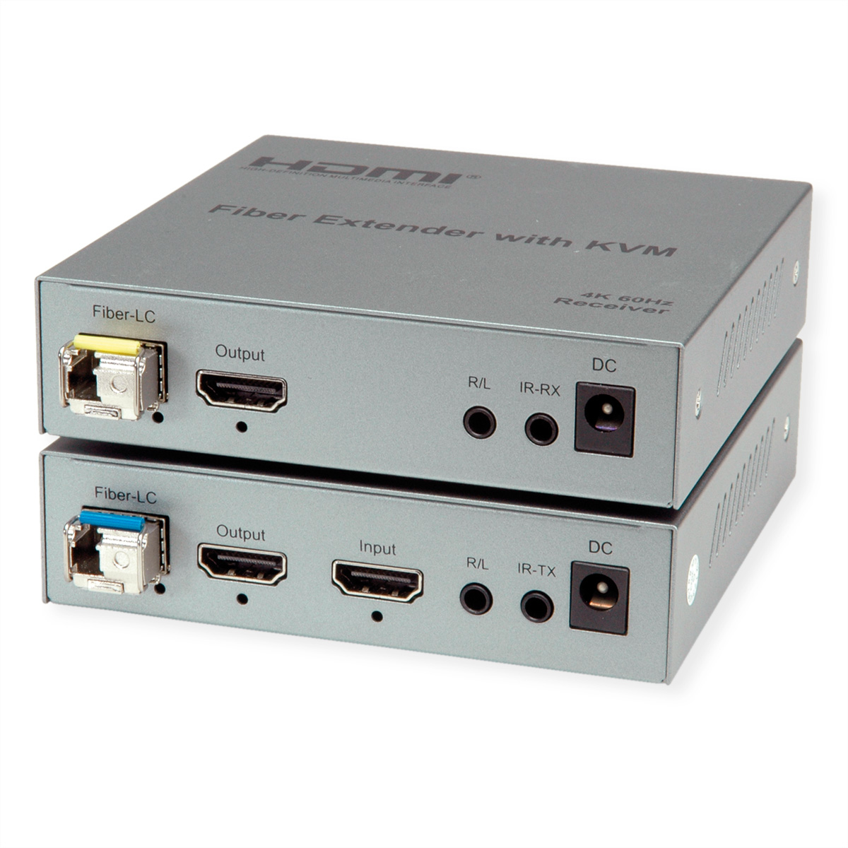 ROLINE KVM Verlängerungüber LWL HDMI 4K USB 20 km