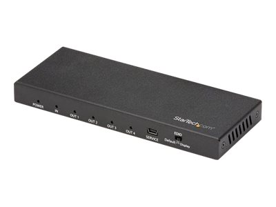 StarTech.com 4 Port HDMI Splitter - 4K 60Hz - 1x4 HDMI Verteiler - HDR - Video-/Audio-Splitter - 4 x HDMI