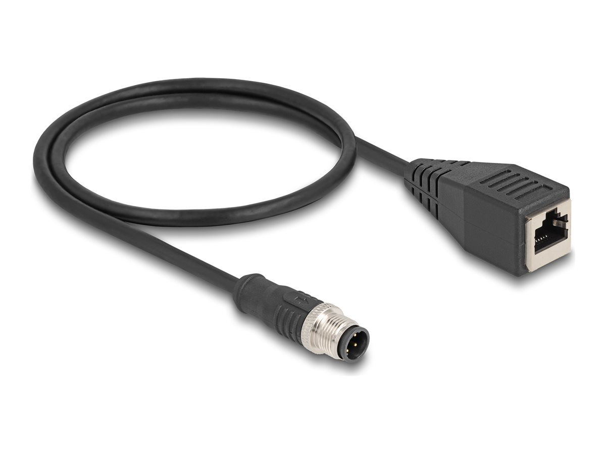 Delock Netzwerkkabel - M12 (4-polig) (M) zu RJ-45 (W)