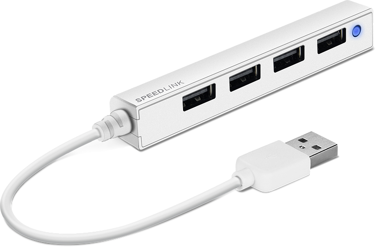 SPEEDLINK SNAPPY SLIM - Hub - 4 x USB 2.0 - Desktop, Ansicht 2