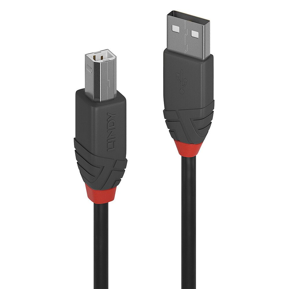 Lindy Anthra Line - USB-Kabel - USB (M) zu USB Typ B (M), Ansicht 2